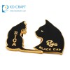 Manufacturer No Minimum Custom Transparent Glitter Cartoon Cat Rose Gold Metal Lapel Pin Badge Soft Enamel Wholesale Rainbow Sliding Hard Enamel Pin