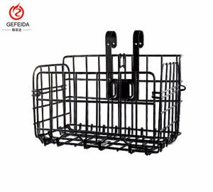 Manufacturers wholesale bicycle basket Foldable Heavy wire folding bike front basket