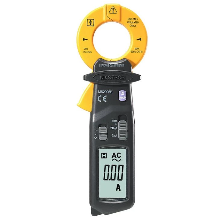 MASTECH MS2006B High Sensitivity AC Leakage Clamp Meter AC Current Detector , 0.01mA to 60A , 1uA Resolution