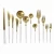 Import Matte White,Black and Gold Cutlery Classic Stainless Steel Flatware Sets Dishwasher Safe from China