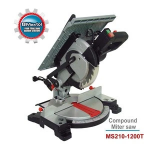 MAXTOL 210mm compound miter saw with table with CE approval