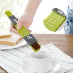 Measuring Dry Liquid Ingredients Double End Adjustable Scale Eight Stalls Metric Measuring Spoon for Baking Cooking Coffee Beads