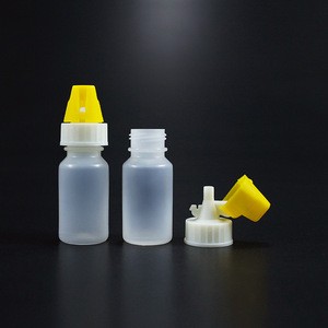 Medical Laboratory Plastic Squeeze Liquid eye dropper LDPE dropping bottle with flip cap 8ml