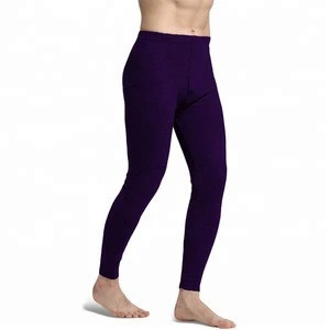Men Double Layer Thermal Underwear Bottom Long Johns