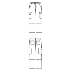 Men&#39;s Cargo Pant uniform scrub set Mens Pant Only