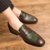 Mens Slip On Loafers Dress Shoes Wedding Party Leather Shoes Male Business Formal Office 2023 New Arrivals