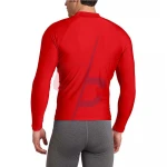 Men's Long-Sleeve Platinum UPF 50+ Rashguard | compression men rash guard wholesale Supplier