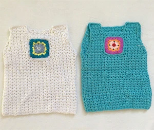 Merryia Hand Knitted Toddler Baby Vest Kids Sleeveless Sweaters