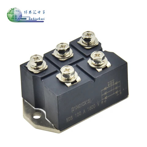 Buy Metal Shell Three-phase Diode Bridge Control Rectifier Mds100-16 ...