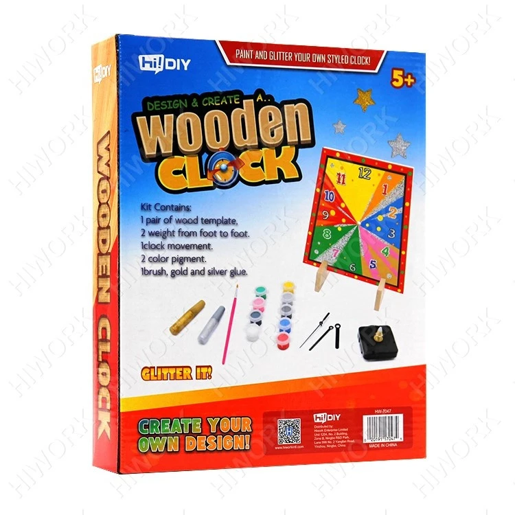 Metly Bwads Kit DIY Wooden STEM Toys Science Wooden Clock