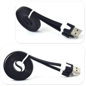 Micro B 5Pin Flat Usb Charging Data Cable For Samsung Cell Phone Battery Charger