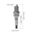 Import MIGHTY Top quality manufacture price engine sk20r spark plug chainsaw cat spark plug from China