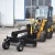 Import mini construction equipment zl10 wheel loader with skid steer grader blade  attachments from China