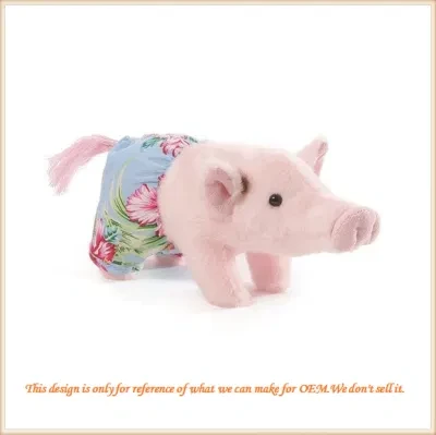 Mini Cute Small Pig with Clothes Custom Make