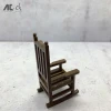 Miniature 2022 Doll House 1:12 Wooden Rocking Chair