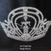 Miss Universe Crown Pearl Tiara Pageant Wedding Bridal Hair Accessories