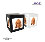 MKY New Pet Cremation Memorial Casket Photo Cube Urn with Picture