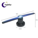 Mobile Phone control High Resolution Wifi Holographic Display LED 3D Hologram Fan for Advertising
