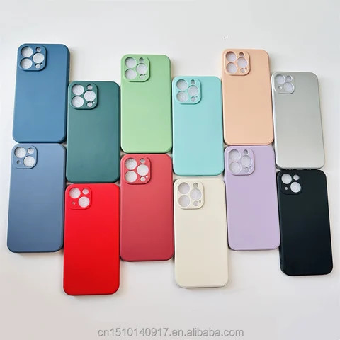 Mobile phones and accessories 14 phone silicone case straight edge TPU silicon soft cases for iPhone 13 13pro 13 pro Max