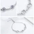 Import Modalen 925 Cz Sterling Cuff Blue Eye Adjustable Silver Charm Bracelet from China