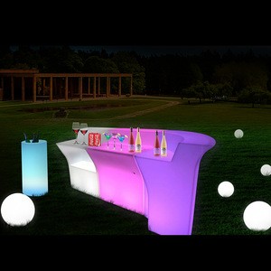 modern bar counter commercial bar counters Rechargeable battery led bar counter