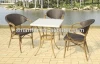 Modern cheap PE rattan sets BAMBOO FURNITURE SET