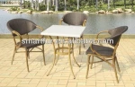 Modern cheap PE rattan sets BAMBOO FURNITURE SET