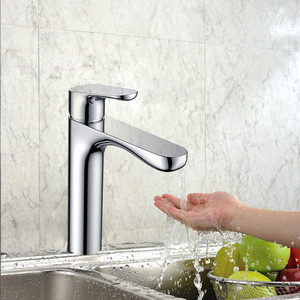 Modern chrome health copper basin water mixer taps sanitary ware wash faucet made China