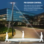 Modern Decorative Abs Pc Housing Ip65 Waterproof 100w Outdoor Led Solar Garden Light