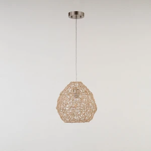 modern industrial style handmade wicker rattan bamboo ceiling lamp pendant lamp rattan lamp ball bedside