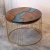 Import Modern Luxury Home Office Furniture Walnut Wood Coffee Table Epoxy Resin Round Dining Table Desk from China