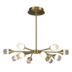 Modern Restaurant Led Lamp Frame Surface Chandeliers Pendant Lights Crystal Lighting Chandelier Light Luxury
