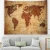 Monad Fabric Colorful World Map Wall Hanging Tapestry Custom Made Eco Friendly Velvet Printed Hand Wash Knitted 100% Polyester