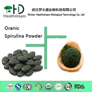 More than 60% protein pure spirulina powder for health supplement