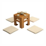 Multi Functional Modern Decor Square Bamboo Tea Table