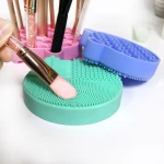 Multifunction silicone cleaning pad mat makeup brush brush cleaner and dryer