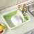 Import Multifunctional kitchen vegetable folding filter water drain basket tableware storage rack rectangle collapsible colander from China