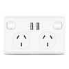 Multil Socket Power Wall Switches Sockets With 2 Usb Aus Extension Socket With Usb Port