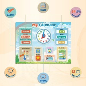 My First Daily Calendar for Kids  Magnetic Educational Toy for Toddlers Preschool Learning Gift for Boys and Girls