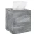 Import MyGift Vintage Rustic style Square organizer Gray solid wood tissue paper box from China