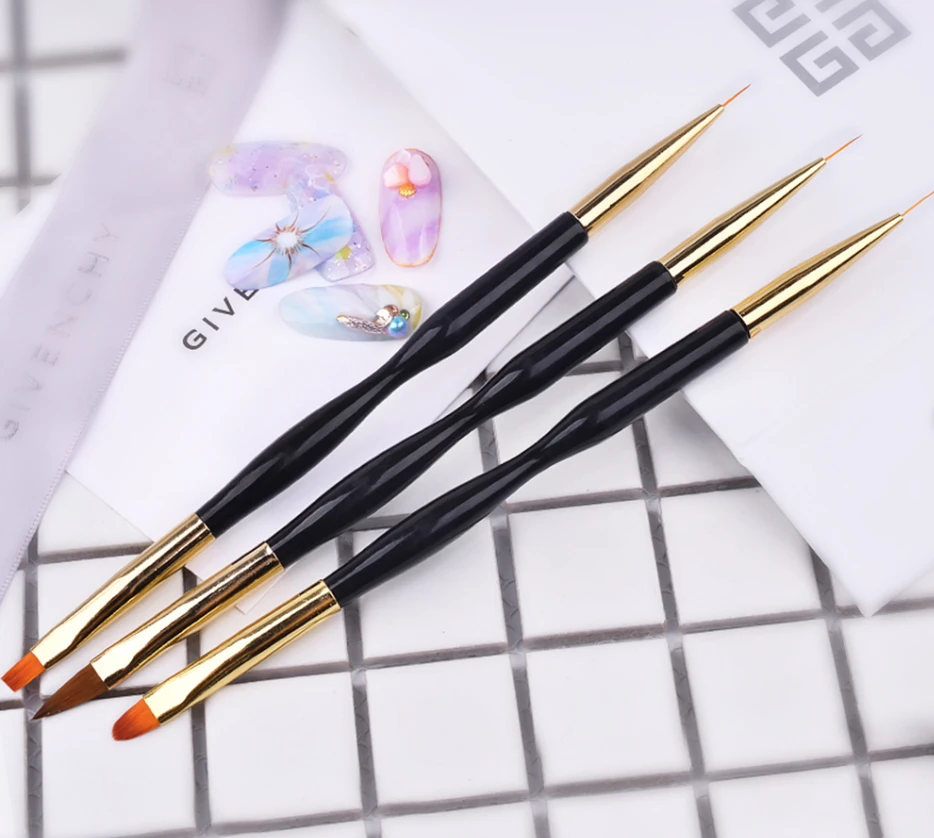 nail pen 100% Pure Wholesale Kolinsky Sable Acrylic Nails Oval Nail Art Brush Manufacturer