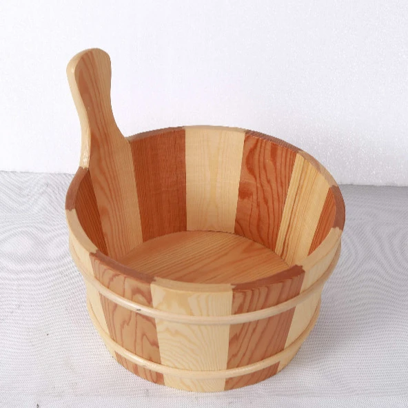 natural and fashion wood drum for sauna room