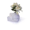 Natural White Flower Vase Resin Polyresin Polystone Home Decoration Hotel Decoration