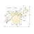 Import Neoglory 2020 Bridal Party Hair Accessory Zircon Brass Branch Leaf Shining Wedding Comb Middle East from China