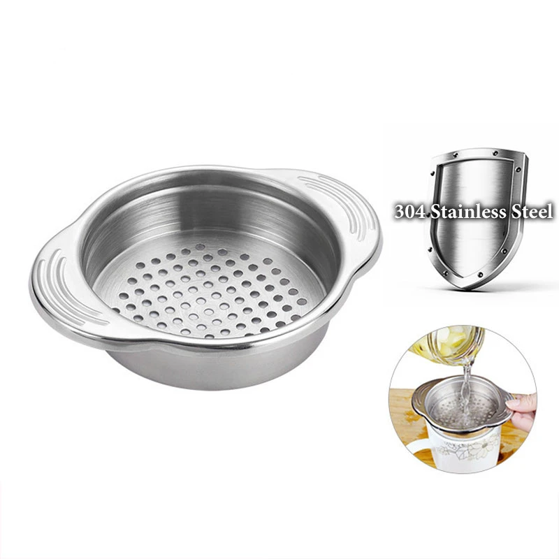 New Arrival 304 Stainless Steel Safe Design Food Can Strainer Sieve, 2021 New Food Vegetable Strainer Press Can