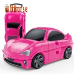 New design car shaped kids trolley luggage bags children suitcase for travel