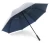 Import New design fiberglass frame two layer storm proof golf club umbrella from China