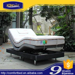 New design Home Furniture adjustable head&amp;foot up down bed rise recline beds with massage