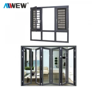 New Design Sliding Door Glass Wifi System  Frameless Aluminium Large Wall Internal Barndoor Folding Doors
