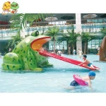 New design water park elephant shape characteristic mini slide